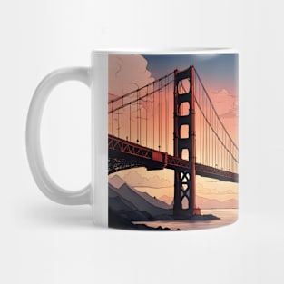 Golden Gate Bridge at Sunset Mug